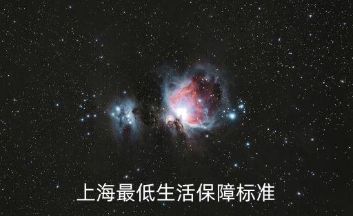 上海市生活最低保障，上海社保最低標準