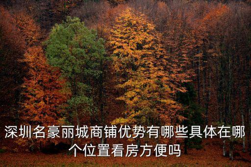 深圳名豪水會電話，深圳名豪麗城可以買嗎