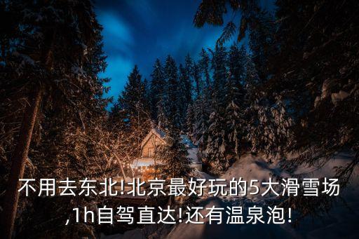 不用去東北!北京最好玩的5大滑雪場,1h自駕直達!還有溫泉泡!