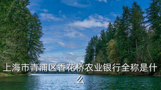 上海市青浦支行的對公電話，上海銀行青浦