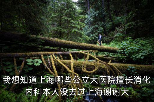 我想知道上海哪些公立大醫院擅長消化內科本人沒去過上海謝謝大
