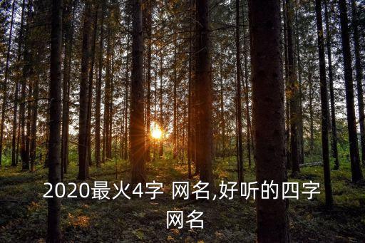 網(wǎng)名四個(gè)字,2023最火的網(wǎng)名四個(gè)字