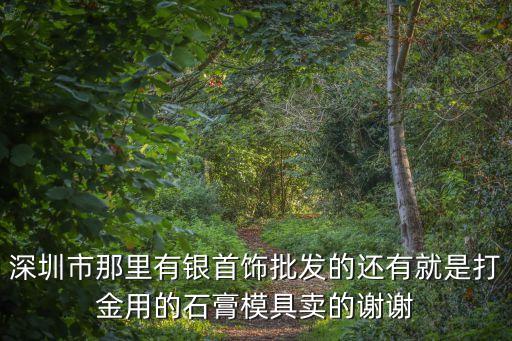 深圳市那里有銀首飾批發的還有就是打金用的石膏模具賣的謝謝