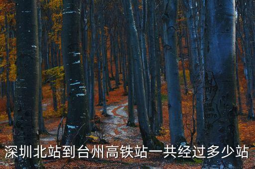 深圳至臺州f動車，深圳到臺州有動車開通了嗎