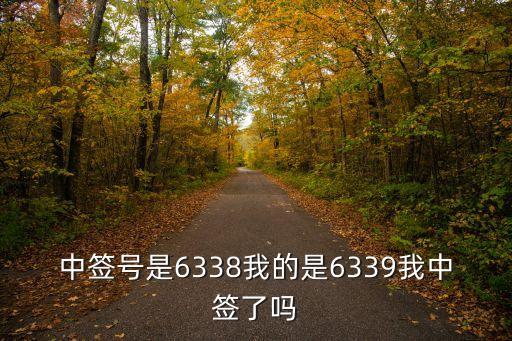 中簽號是6338我的是6339我中簽了嗎