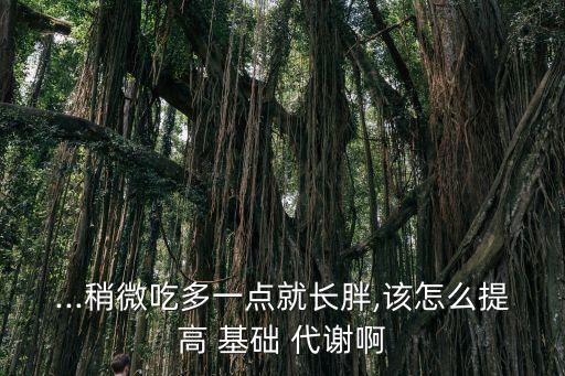 ...稍微吃多一點就長胖,該怎么提高 基礎(chǔ) 代謝啊