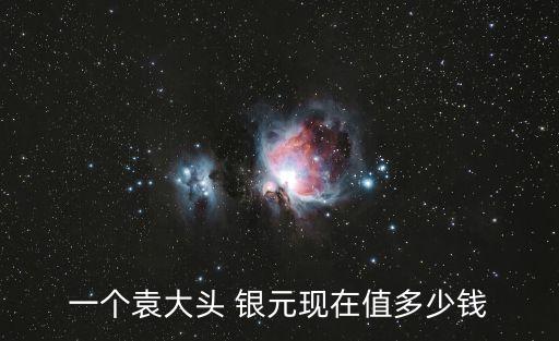 一個袁大頭 銀元現在值多少錢