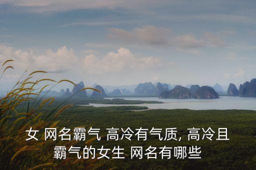 女 網(wǎng)名霸氣 高冷有氣質(zhì), 高冷且霸氣的女生 網(wǎng)名有哪些