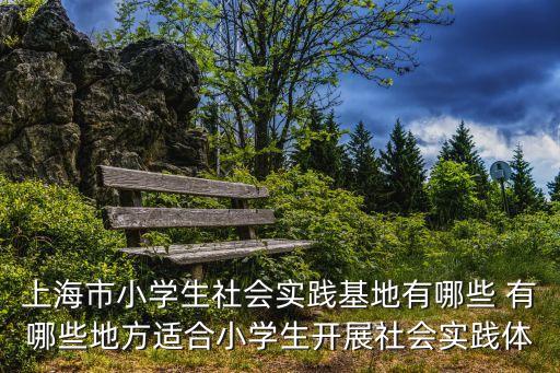 上海市小學生社會實踐基地有哪些 有哪些地方適合小學生開展社會實踐體