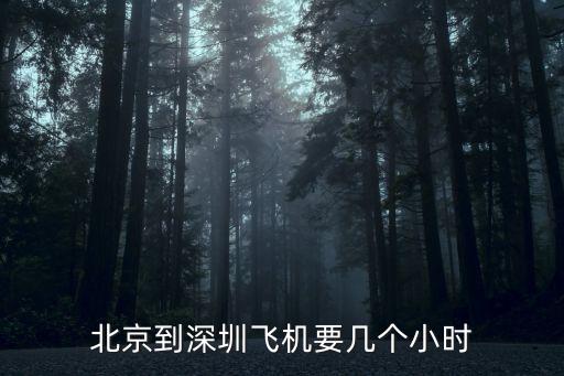 北京到深圳 飛機(jī)，北京到深圳飛機(jī)要幾個(gè)小時(shí)