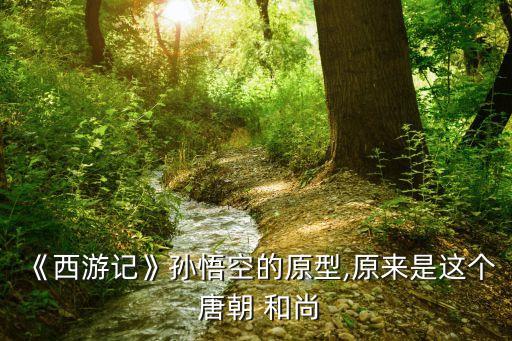 《西游記》孫悟空的原型,原來是這個 唐朝 和尚