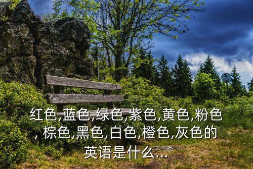 紅色,藍色,綠色,紫色,黃色,粉色, 棕色,黑色,白色,橙色,灰色的英語是什么...