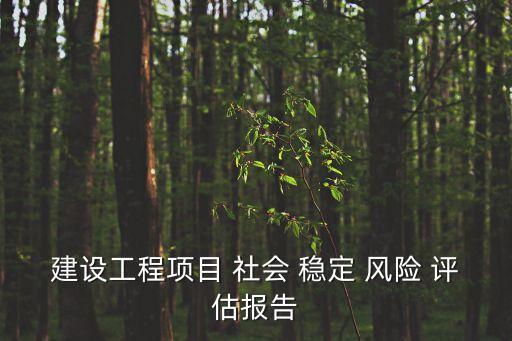 社會穩定風險評估,建設工程項目社會穩定風險評估:公眾參與調查評估項目風險