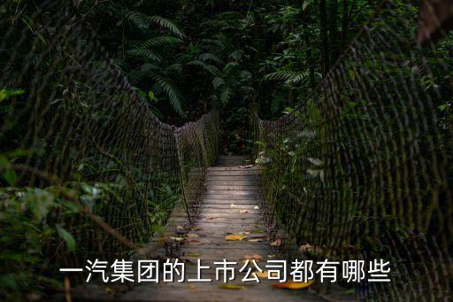 一汽集團的上市公司都有哪些