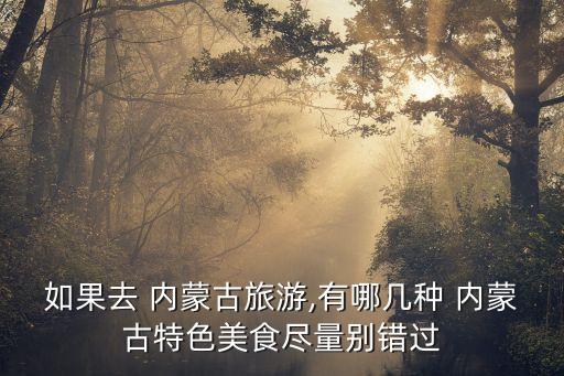 如果去 內蒙古旅游,有哪幾種 內蒙古特色美食盡量別錯過