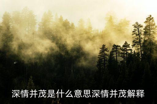 深情并茂是什么意思深情并茂解釋