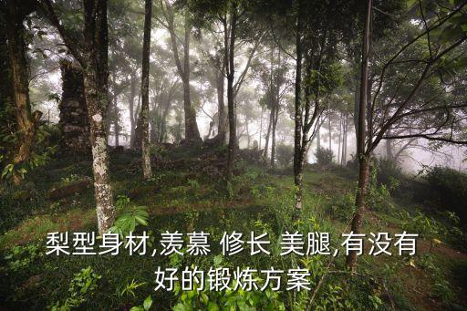 梨型身材,羨慕 修長 美腿,有沒有好的鍛煉方案
