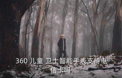  360 兒童 衛士智能手表支持電信卡嗎