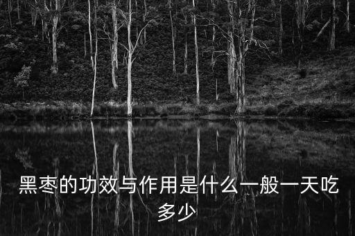 黑棗的功效,每天吃幾顆黑棗的功效