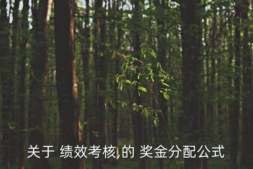 績效獎金