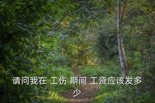 請問我在 工傷 期間 工資應該發多少