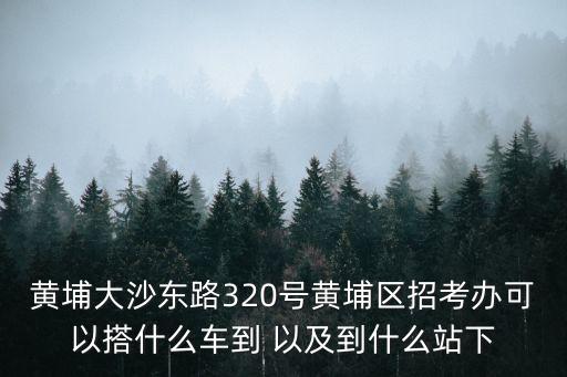 廣州黃埔區(qū)大沙東路，怎么坐車去黃埔大沙東路