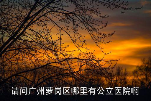 廣州蘿崗附近醫(yī)院，誰(shuí)知道廣州市蘿崗佳大鴻運(yùn)醫(yī)院在哪里
