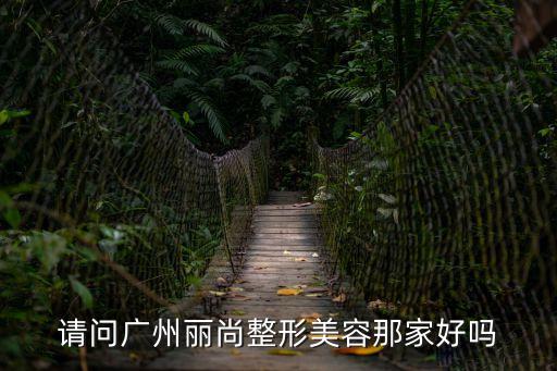 請問廣州麗尚整形美容那家好嗎