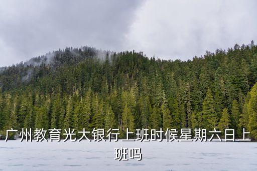 廣州教育光大銀行上班時候星期六日上班嗎