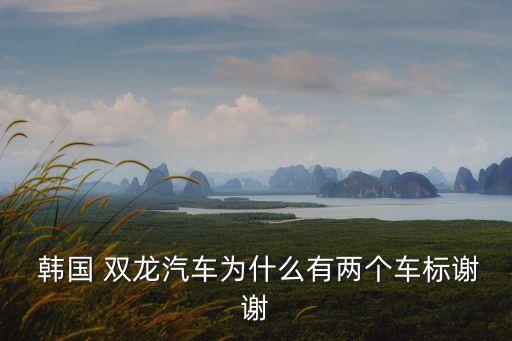  韓國(guó) 雙龍汽車(chē)為什么有兩個(gè)車(chē)標(biāo)謝謝
