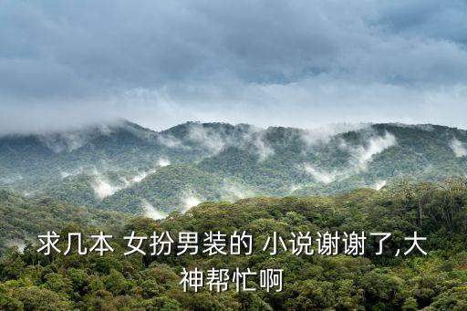 女扮男裝的小說,穿越古代女扮男裝的小說