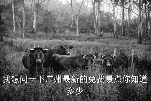 我想問一下廣州最新的免費景點你知道多少