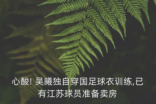 心酸! 吳曦獨自穿國足球衣訓(xùn)練,已有江蘇球員準(zhǔn)備賣房