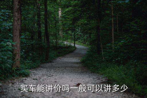 買車價格,買車能講價嗎?一般裸車價格80%