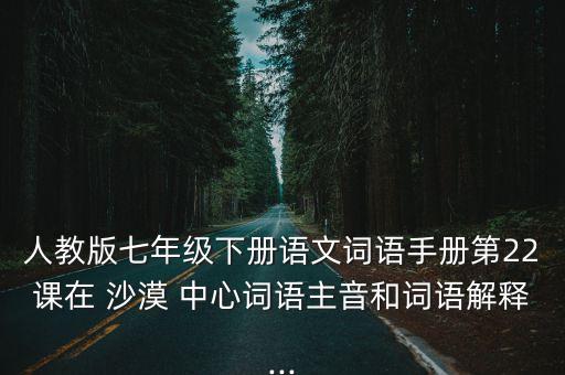在沙漠中心