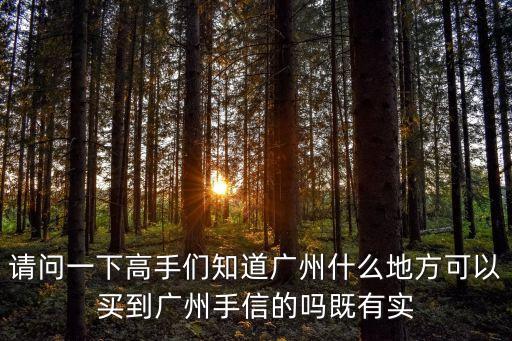 廣州手信具體去哪里買，請(qǐng)問一下高手們知道廣州什么地方可以買到廣州手信的嗎既有實(shí)