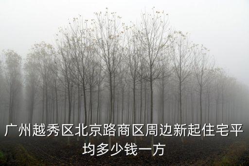 廣州北京路附近二手房，廣州越秀區北京路商區周邊新起住宅平均多少錢一方