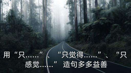 感覺造句,用感受的意思造句?