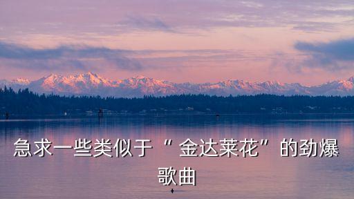 金達萊花dj,《金達萊花》中英對照歌詞急求勁爆歌曲