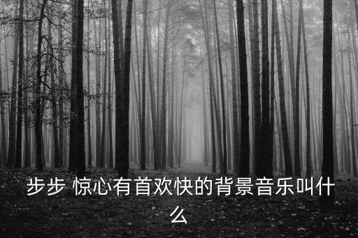  步步 驚心有首歡快的背景音樂叫什么