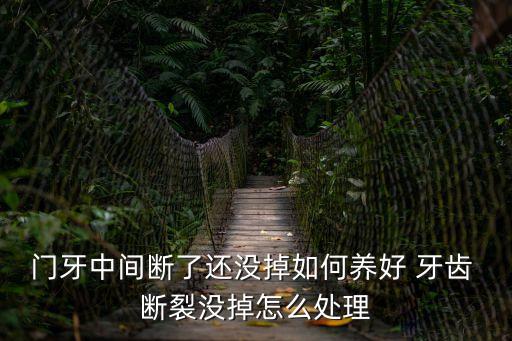 門牙中間斷了還沒掉如何養(yǎng)好 牙齒 斷裂沒掉怎么處理