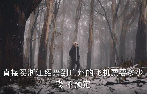 直接買浙江紹興到廣州的飛機票要多少錢 不預定