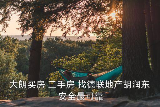 大朗買房 二手房 找德聯(lián)地產(chǎn)胡潤東 安全最可靠