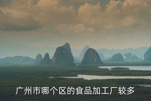 廣州哪食品廠多，廣州市哪個(gè)區(qū)的食品加工廠較多
