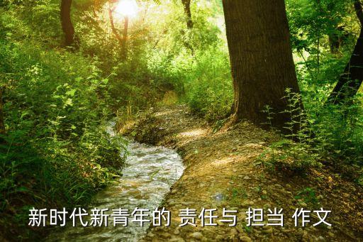 責任擔當作文素材,夢想與擔當優秀作文素材10篇立其志者必勇于擔當