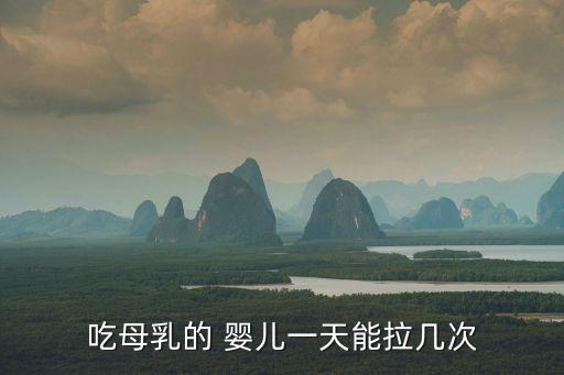 吃母乳的 嬰兒一天能拉幾次