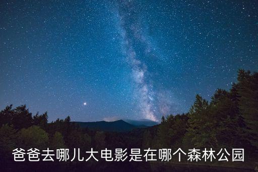 爸爸去哪兒大電影是在哪個森林公園
