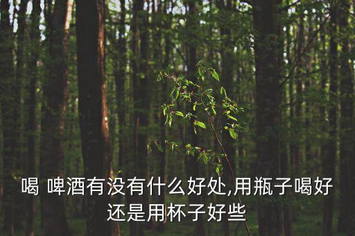 喝 啤酒有沒有什么好處,用瓶子喝好還是用杯子好些