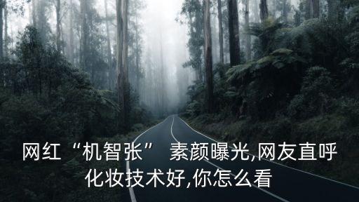 網紅“機智張” 素顏曝光,網友直呼化妝技術好,你怎么看