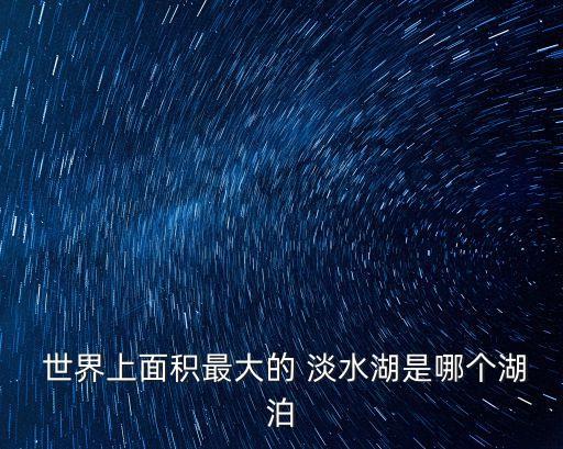  世界上面積最大的 淡水湖是哪個湖泊